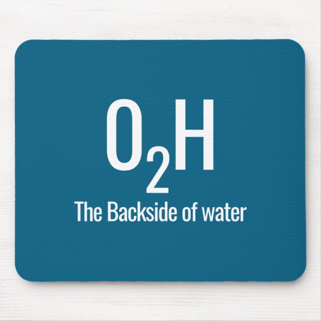 O2h the backside of water  mouse mat (Front)
