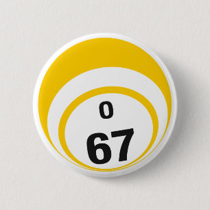 O67 Bingo Ball button