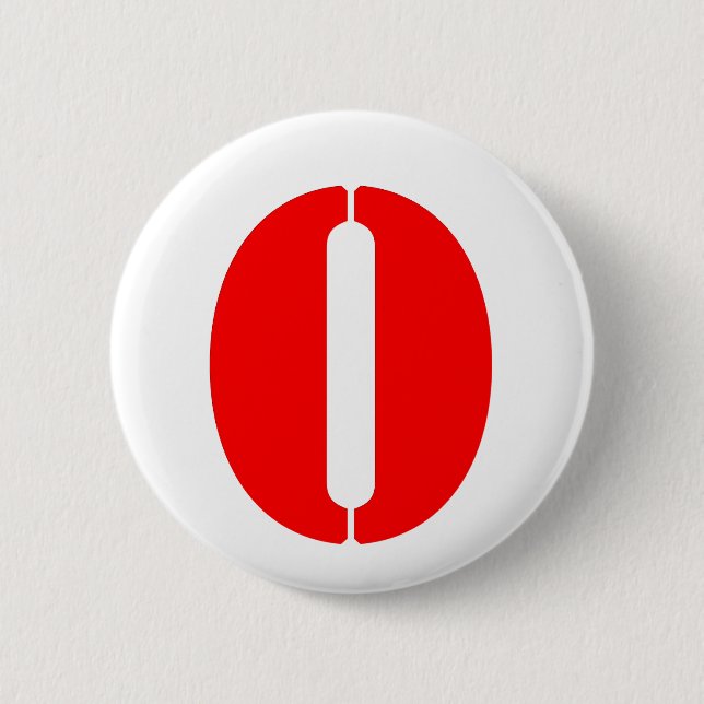 O_2 6 CM ROUND BADGE (Front)