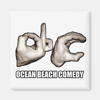 O.B.C. Magnet in White