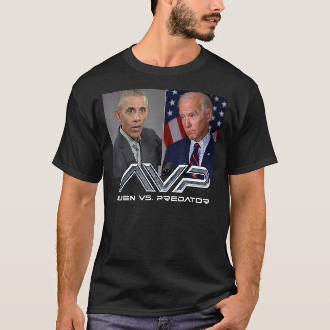 O Bama B Iden Avp Alien Vs P Redator T-Shirt (Front)