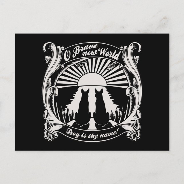 O Brave New World Postcard (Front)