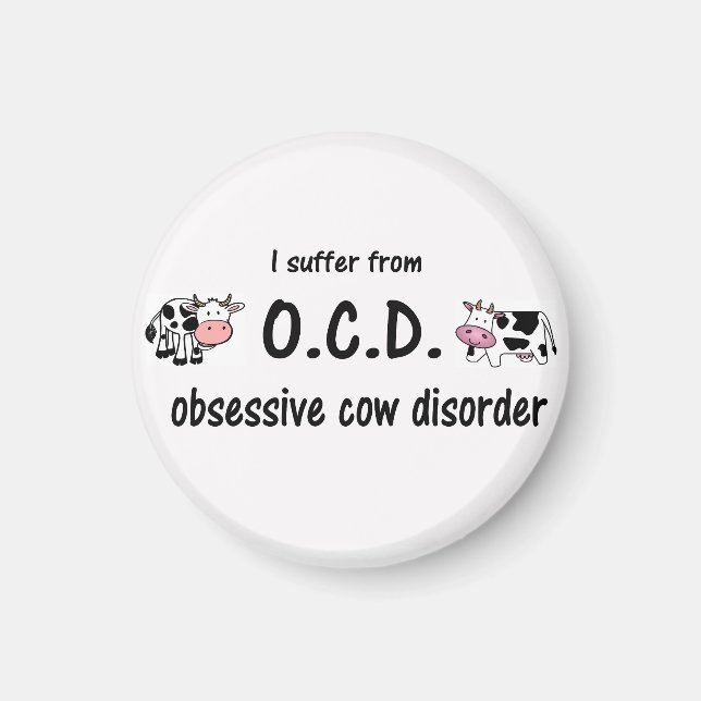 O.C.D. Cow Magnet (Front)