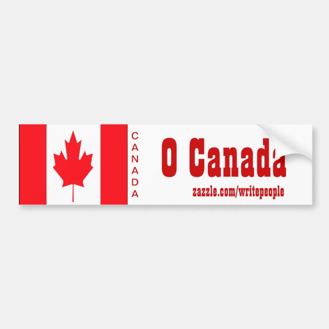 O canada bumper stickers (Front)