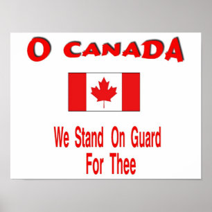 O Canada,Canada day Poster