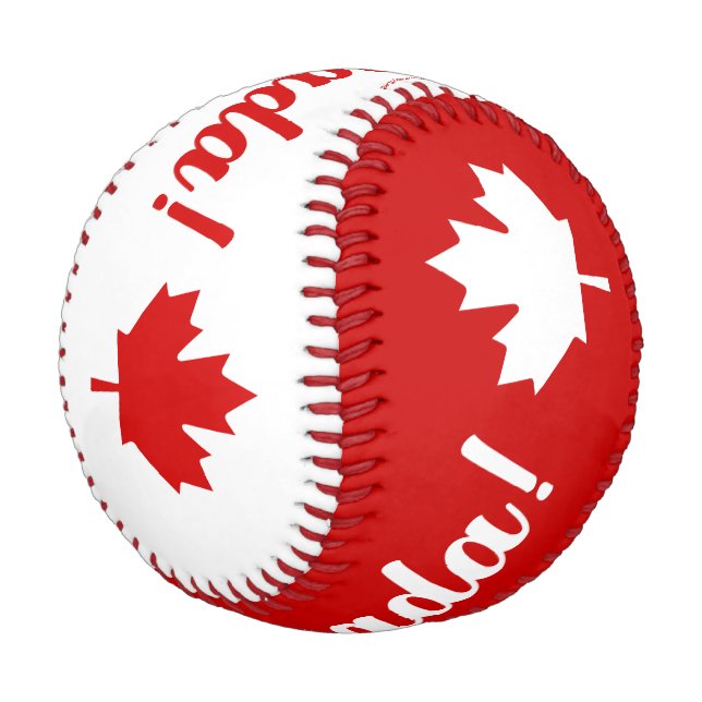 O Canada Maple Leaf Baseball (Angled)