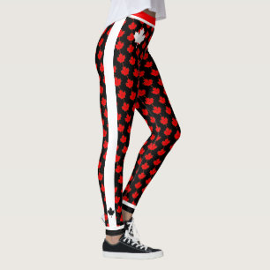 O Canada Maple Leaf on (your colour) Leggings