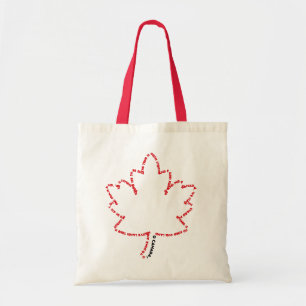 O Canada National Anthem in a Maple Leaf Tote Bag