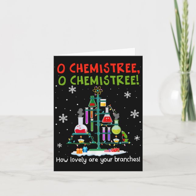 O Chemistree How Lovely Are Your Branches Teacher  Card (Front)