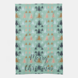 O Christmas Trees (Green) Tea Towel