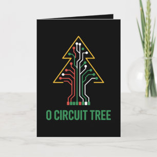 O Circuit Tree Christmas Xmas Engineer Holiday Card