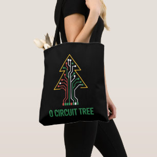 O Circuit Tree Christmas Xmas Engineer Holiday Tote Bag