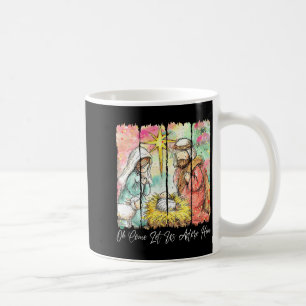 O Come Let Us Adore Him Jesus Christian Christmas Coffee Mug