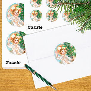 O Come, O Come, Emmanuel (Detail) Advent  Classic Round Sticker