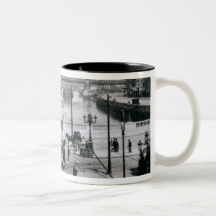 O' Connell Bridge and the River Liffey, Dublin Two-Tone Coffee Mug