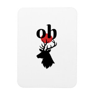 O Dear O Dear Red Artistic Expression Magnet