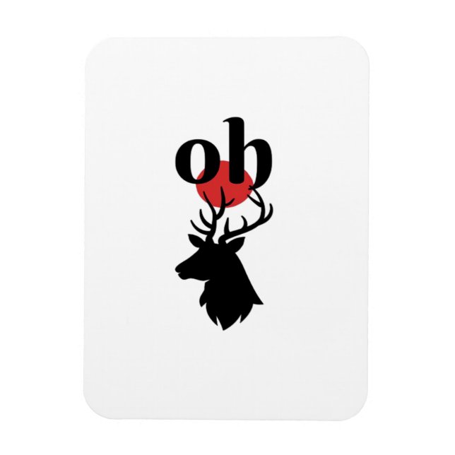 O Dear O Dear Red Artistic Expression  Magnet (Vertical)