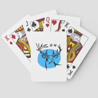 O Dear Oh Dear Blue Whimsical Aesthetic  Playing Cards