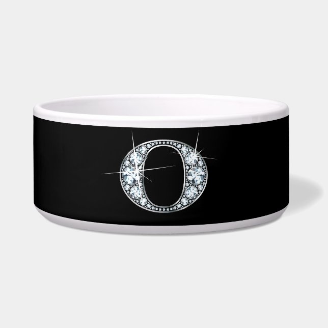 O "Diamond Bling" Pet Bowl (Front)