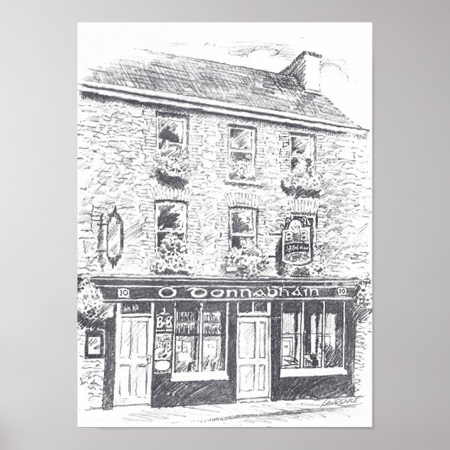 O Donnabhain's Irish Bar Poster (Front)
