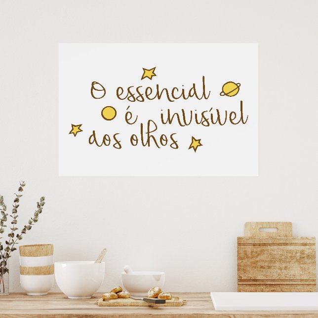 O essencial e invisivel aos olhos poster (Kitchen)
