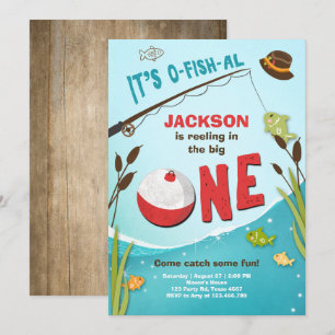 o-fish-al Fishing Birthday Invitation The big one