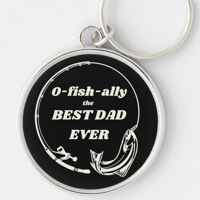 O-Fish-ally Best Dad Key Ring (Front)