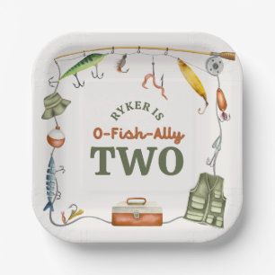 O-Fish-Ally Birthday Paper Plate