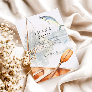 O-Fish-Ally Fishing Themed Birthday Thank You Card