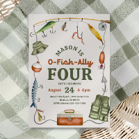 O-Fish-Ally Four Birthday Invitation