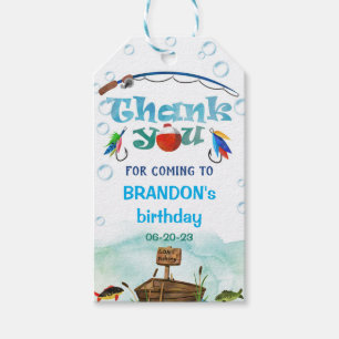 O-fish-ally, Gone Fishing, Little Fisherman Party Gift Tags