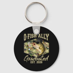 O-fish-ally Graduated Senior Graduation Fishing 20 Key Ring