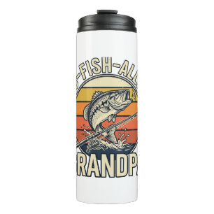O-Fish-Ally Grandpa Fishing Vintage Shirt Design_1 Thermal Tumbler