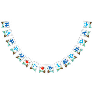 O-fish-ally Little fisherman Fishing Birthday Bunting