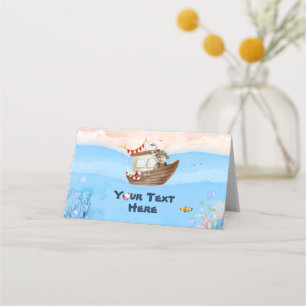 O-fish-ally One Fishing 1st Birthday Place Card