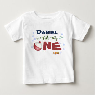 O-fish-ally One Fishing 1st Birthday T-Shirt