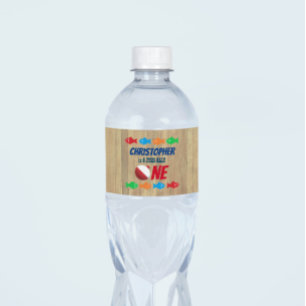O-Fish-Ally One Fishing 1st Birthday Water Bottle Label