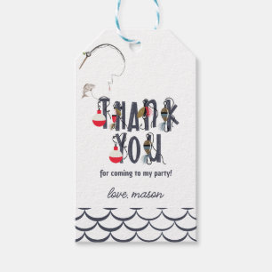O-Fish-ally One Fishing Birthday Party Favour  Gift Tags