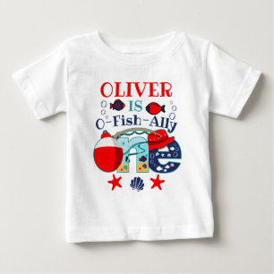 O-fish-ally One I'M The Big ONE First Birthday Baby T-Shirt