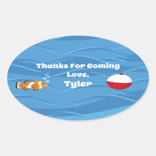 O-Fish-ally One Party Thank You Sticker
