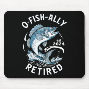 O-fish-ally Retired 2024 B Fishing Mouse Mat