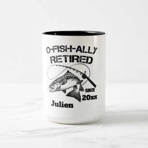 O Fish Ally Retired 2025 Fishing custom name Two-Tone Coffee Mug
