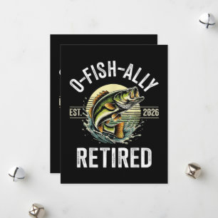 O-Fish-Ally Retired 2026 Fisherman Fishing Holiday Card
