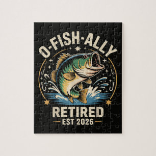 O-Fish-Ally Retired 2026 Fisherman Fishing Jigsaw Puzzle