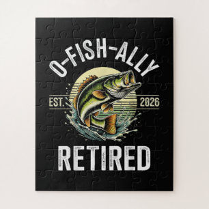 O-Fish-Ally Retired 2026 Fisherman Fishing Jigsaw Puzzle