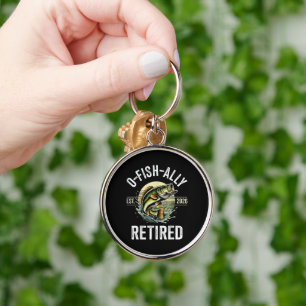 O-Fish-Ally Retired 2026 Fisherman Fishing Key Ring