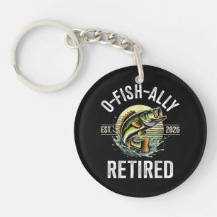 O-Fish-Ally Retired 2026 Fisherman Fishing Key Ring