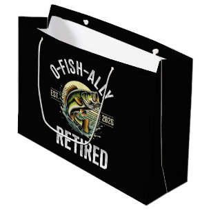O-Fish-Ally Retired 2026 Fisherman Fishing Large Gift Bag