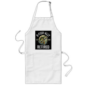 O-Fish-Ally Retired 2026 Fisherman Fishing Long Apron