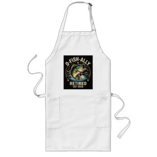 O-Fish-Ally Retired 2026 Fisherman Fishing Long Apron